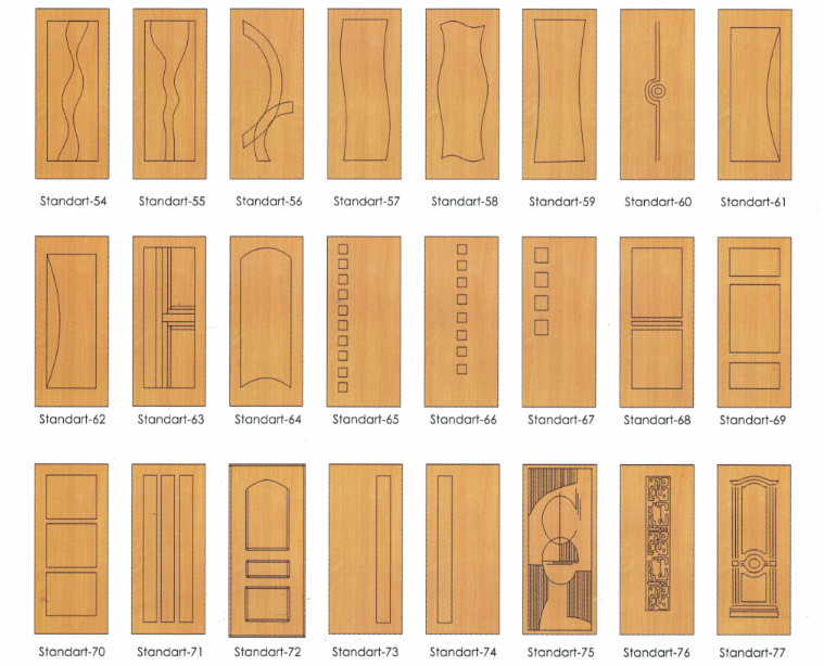 Фрезерованные мдф панели для дверей
